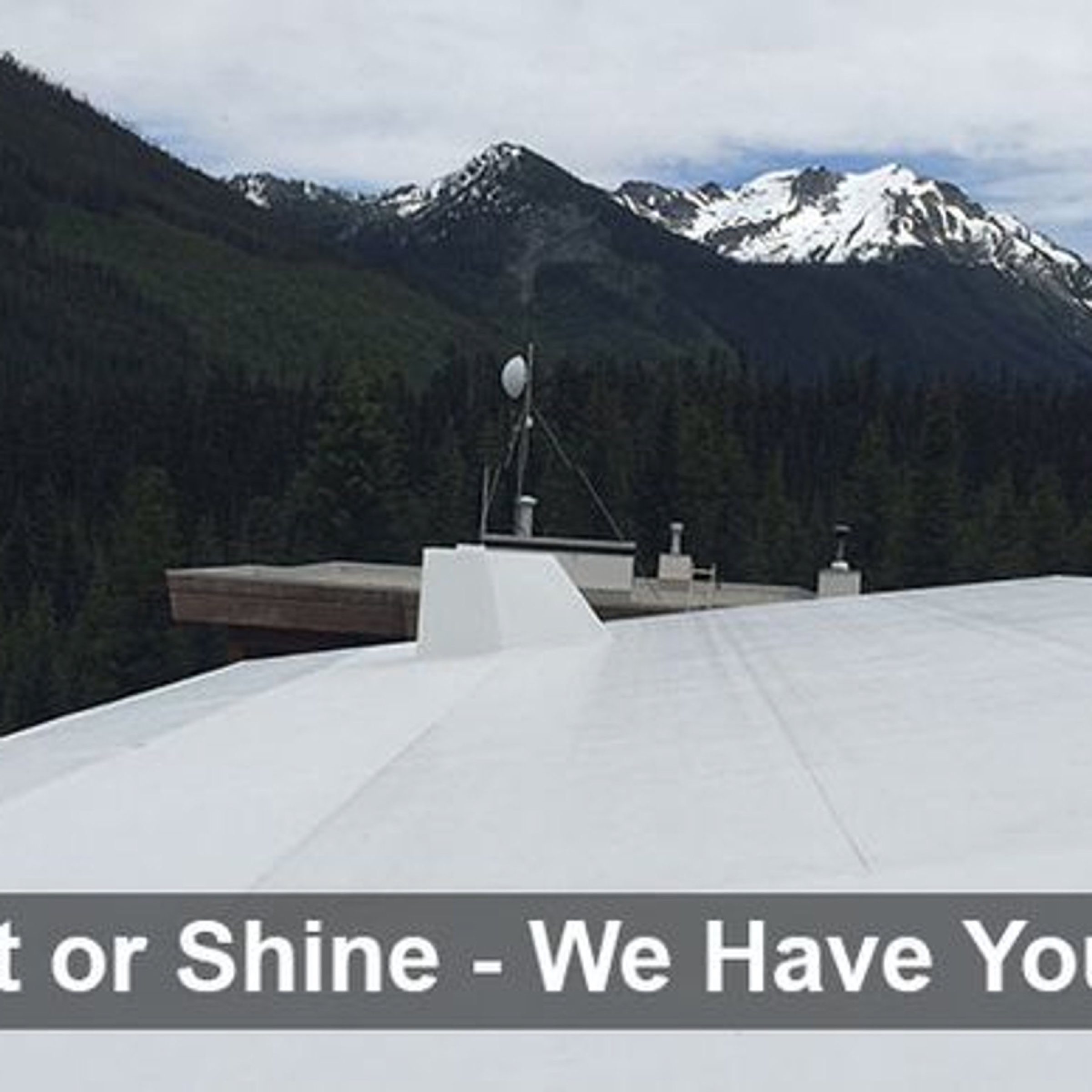 Flat roof and parapet detail