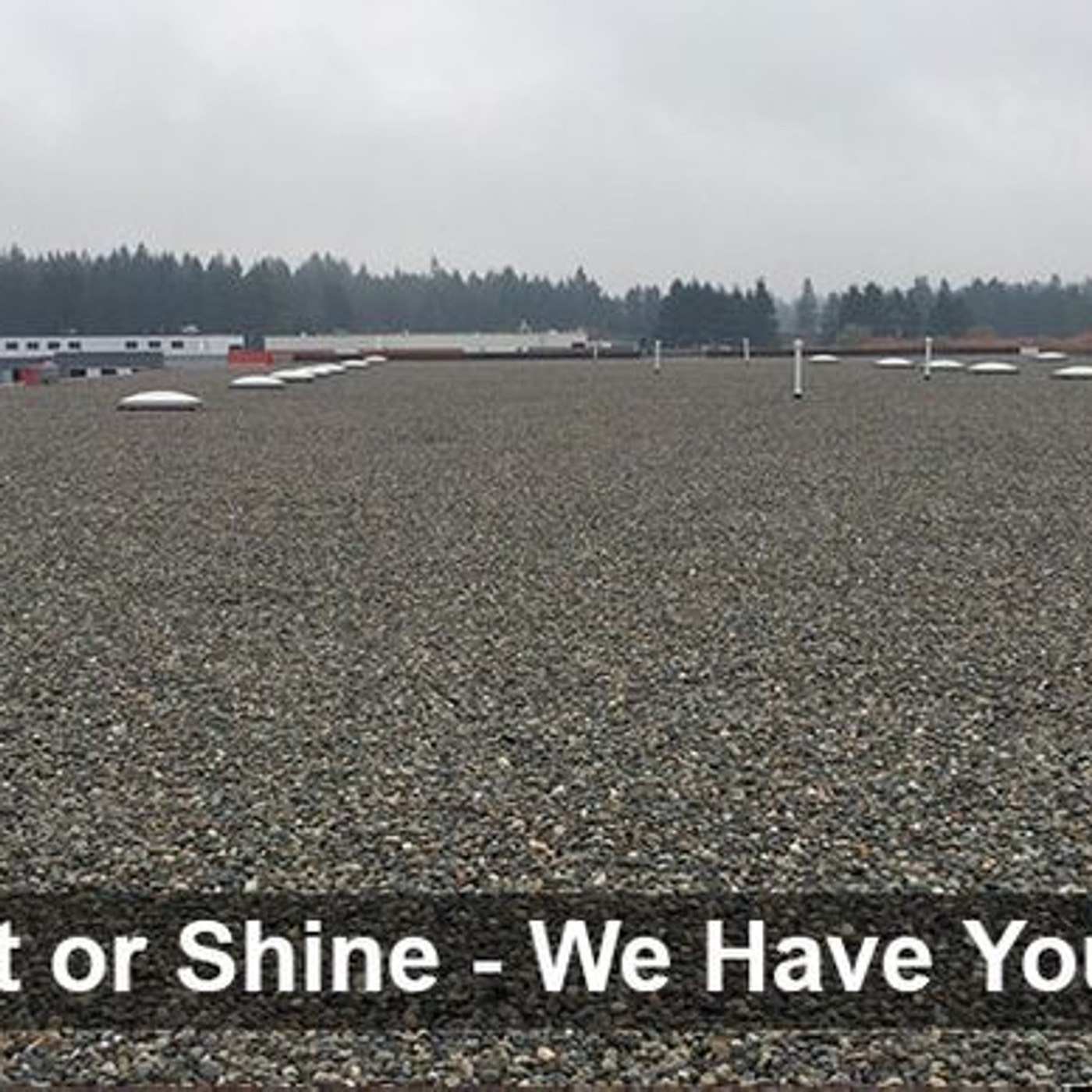 Gravel roof surface