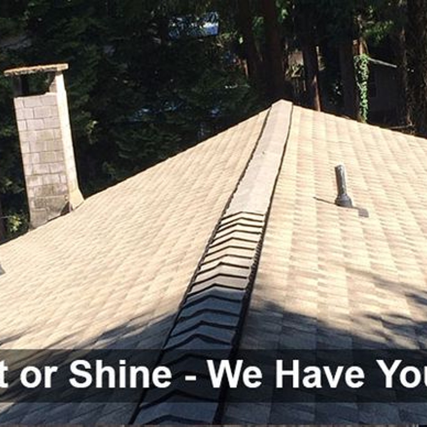 Shingle roof and valley